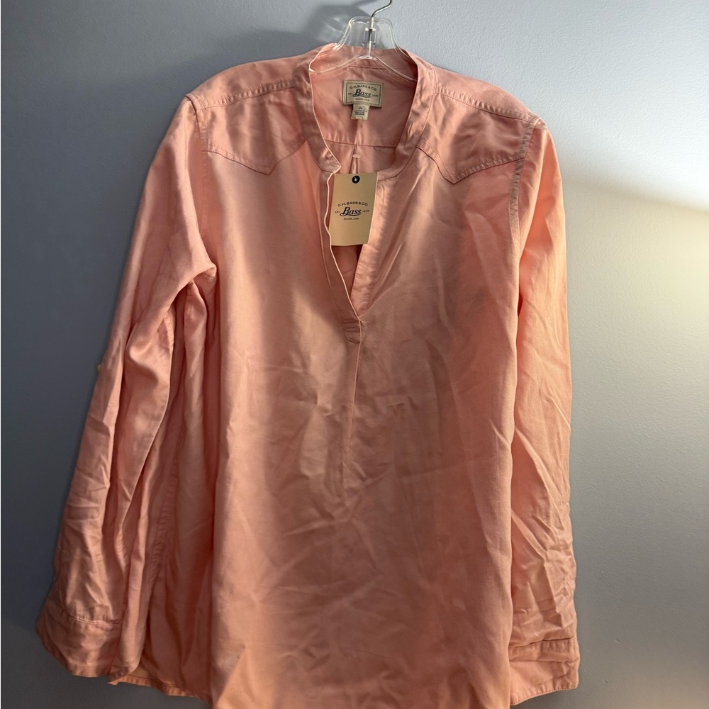 G.H. Bass & Co. Light Coral women’s Casual Shirt NWT size XL